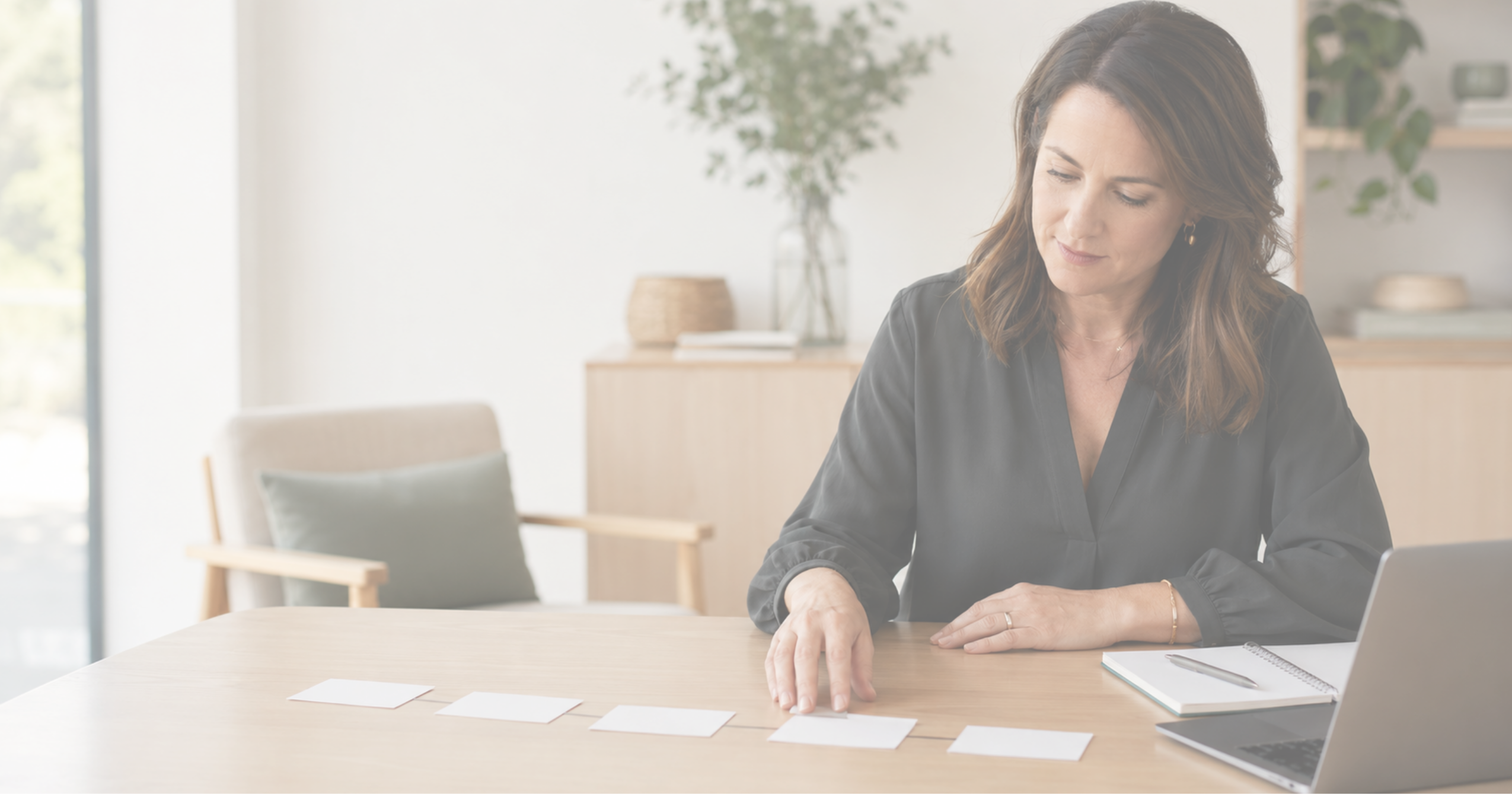 Allied health practice owner mapping an efficient client journey and workflow